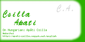 csilla apati business card